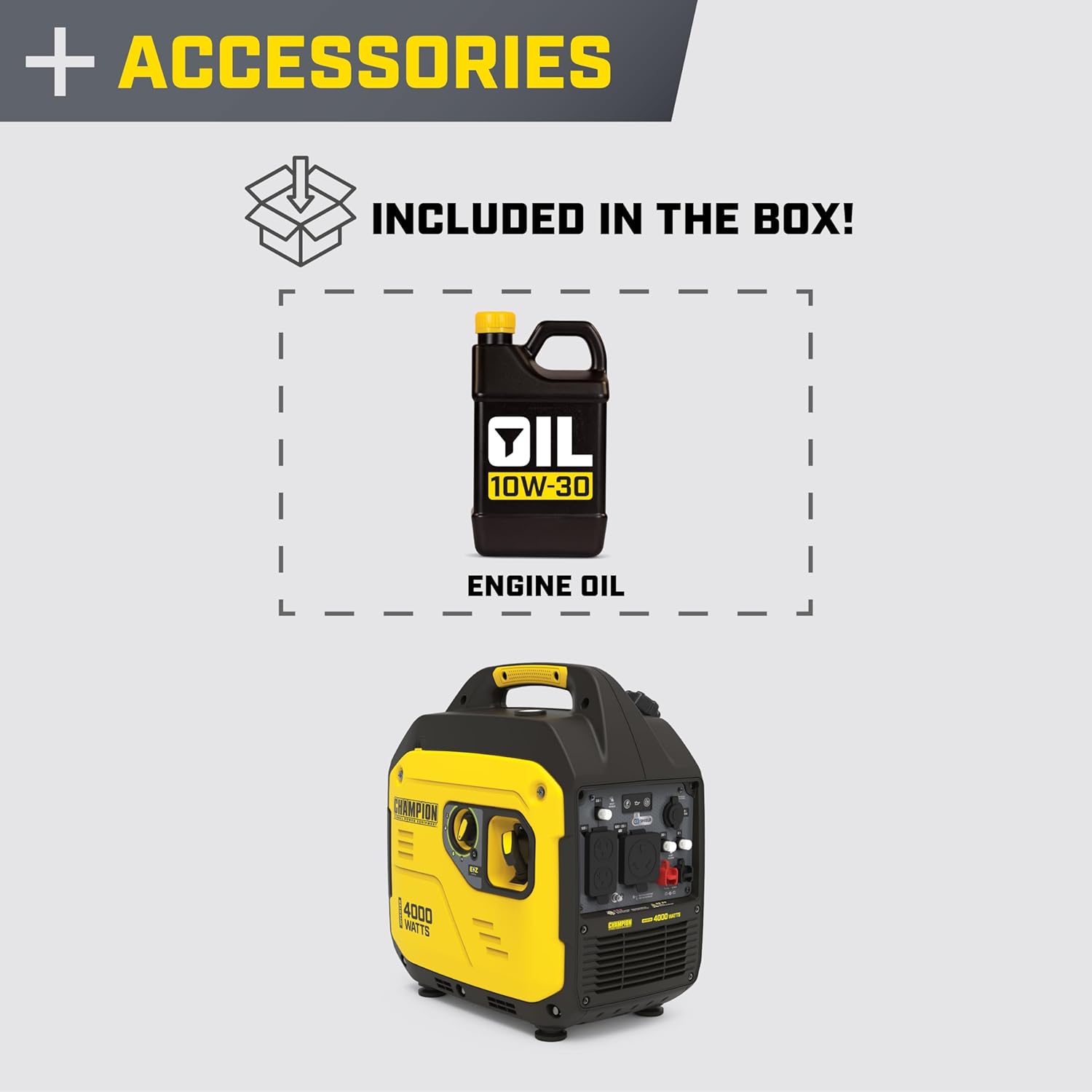 Portable Inverter Generator 4000-Watt RV Ready M437