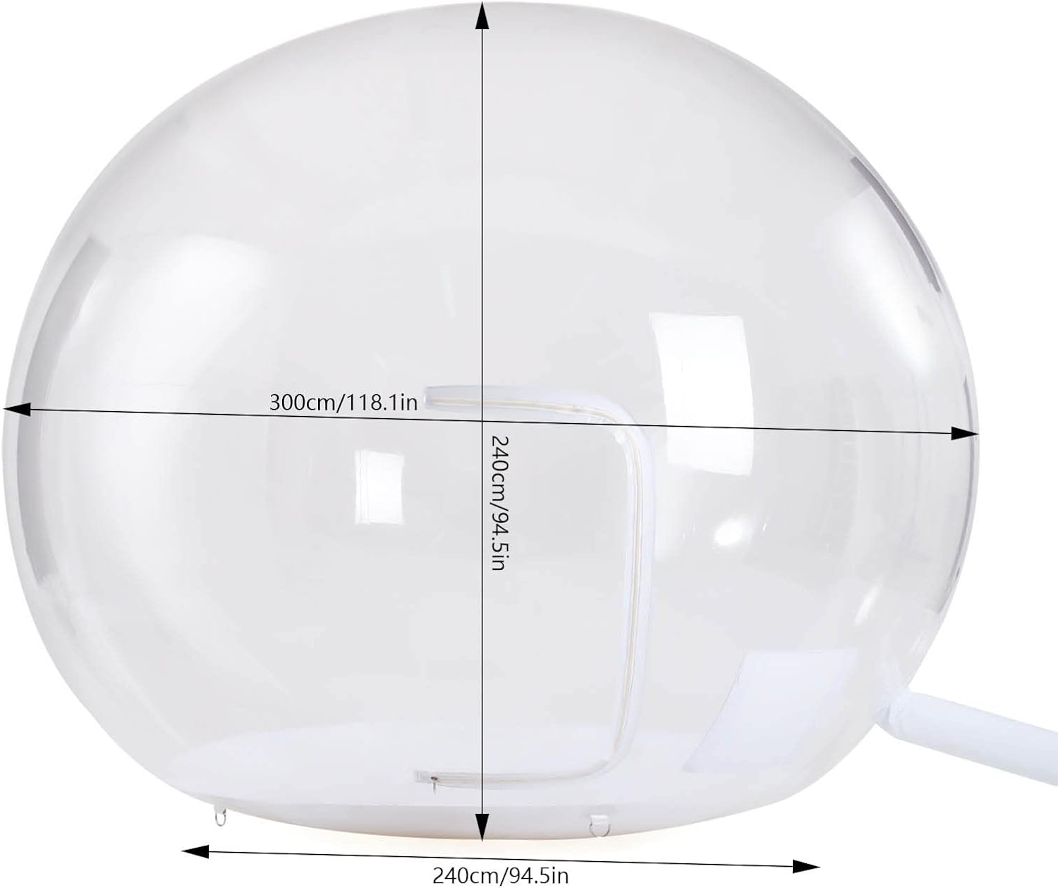 Inflatable Bubble Tent 10ft with Air Blower for Outdoor Camping L787