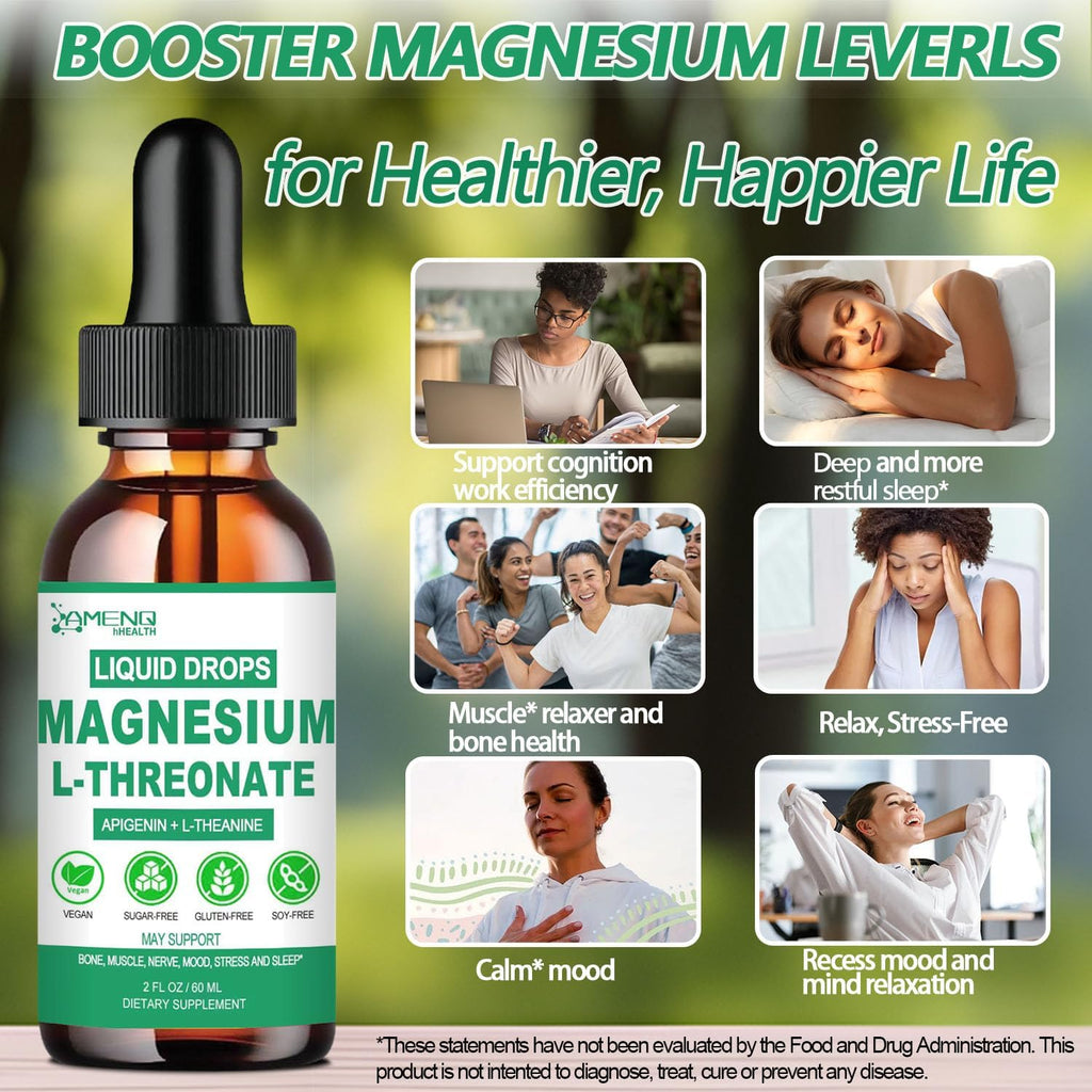 Magnesium L-Threonate Liquid with Apigenin, Theanine, and Lemon Balm G4885