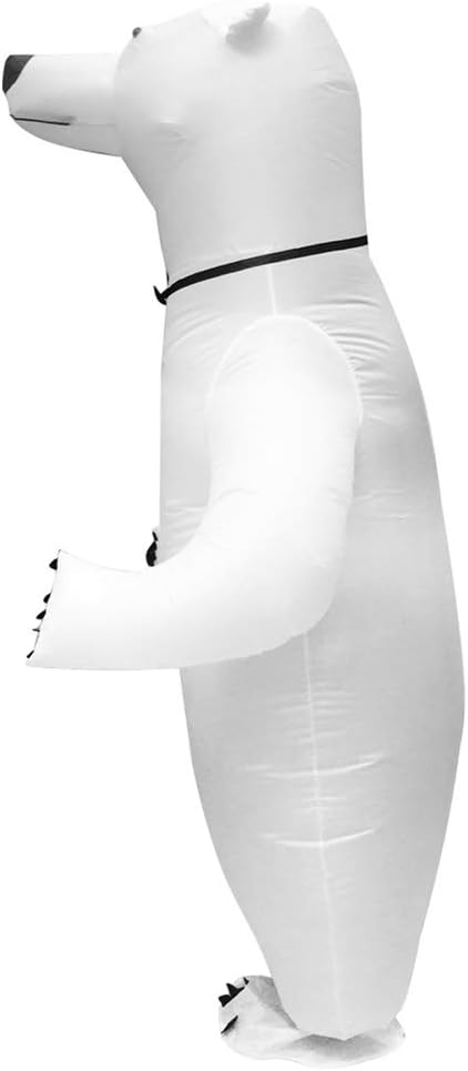 Inflatable White Polar Bear Costume for Adults P56877