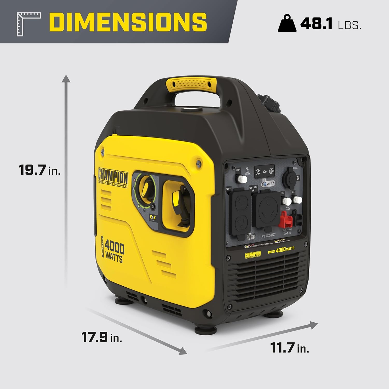 Portable Inverter Generator 4000-Watt RV Ready M437