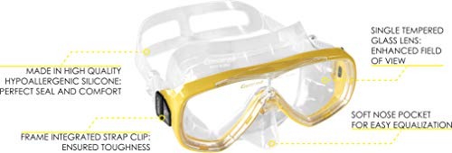 Adult Lightweight Travel Snorkel Set with Mask and Fins X55264