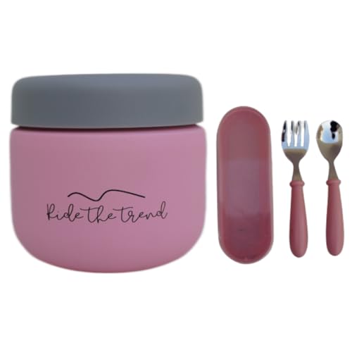 Stainless Steel Vacuum Insulated Food Jar, Leak-Proof Soup Thermos for Kids and Adults H58736