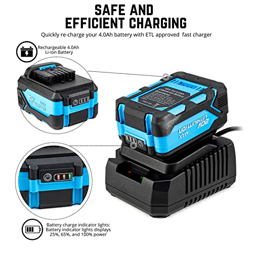 1/2-Inch Drive High-Torque Cordless Impact Wrench Kit with Battery and Sockets L9150