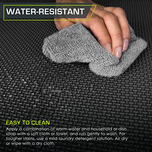 Extra Thick Puzzle Exercise Mat 3/4" and 1", EVA Foam Interlocking Tiles for Protective Cushioned Workout Flooring Y1469
