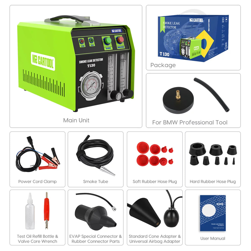 Smoke Leak Detector, EVAP Vacuum Smoke Machine, Vehicle Diagnostic Tool V531