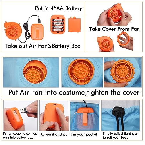 Inflatable Alien Halloween Costume for Adults Kids K447
