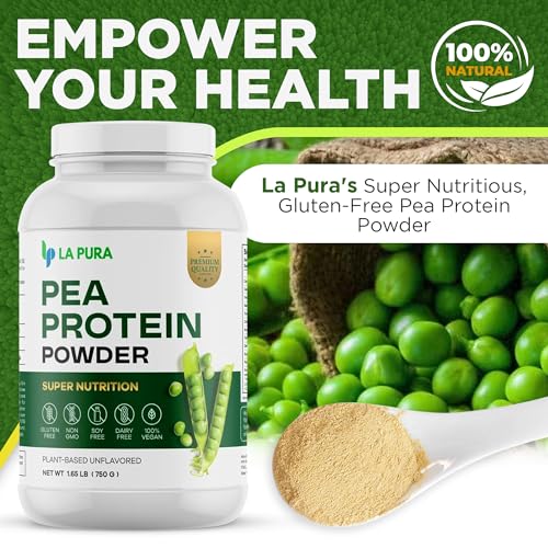 Pea Protein Powder, Unflavored Plant-Based, 20g Protein, Gluten Free C1320