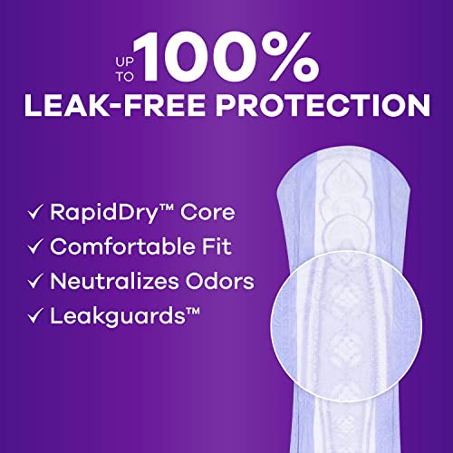 Adult Extra Heavy Long Incontinence Pads, 90 Count H6430