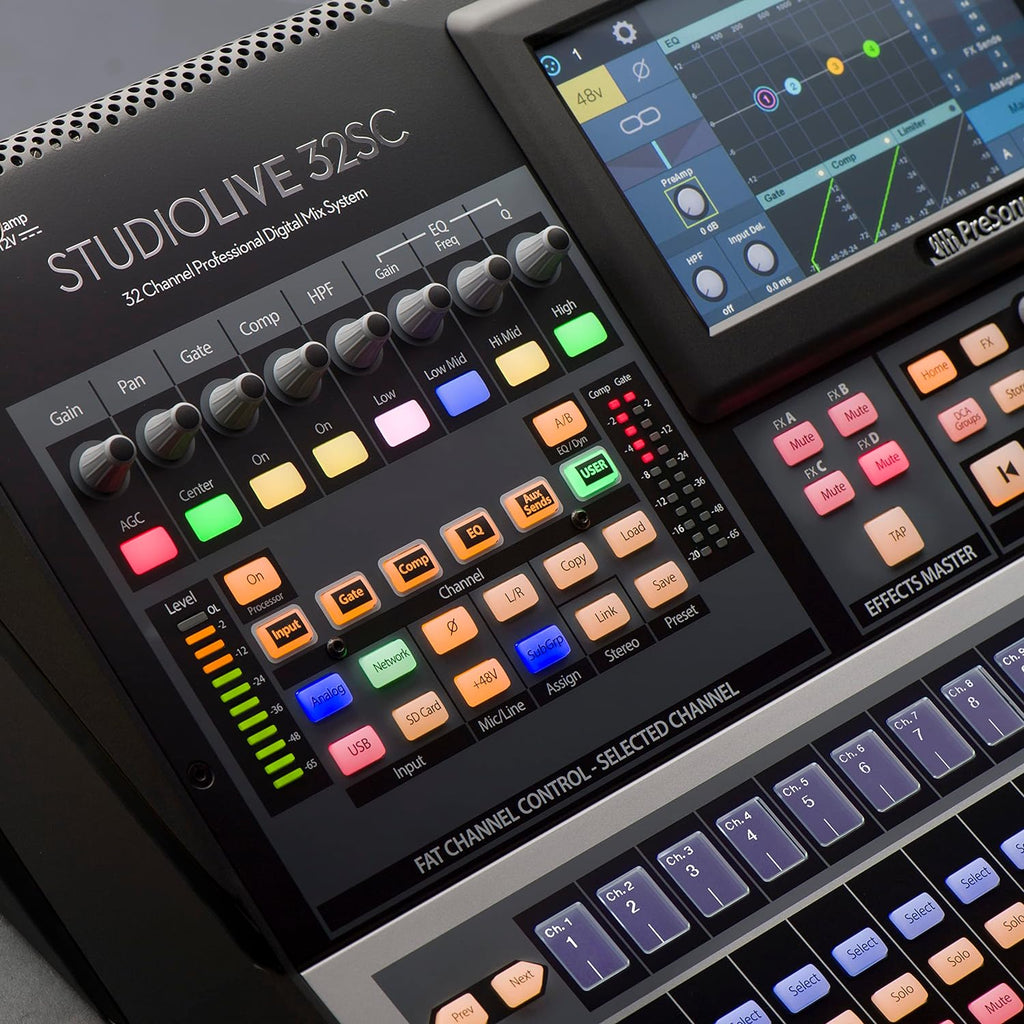 32-channel digital mixer with AVB networking and dual-core DSP U941