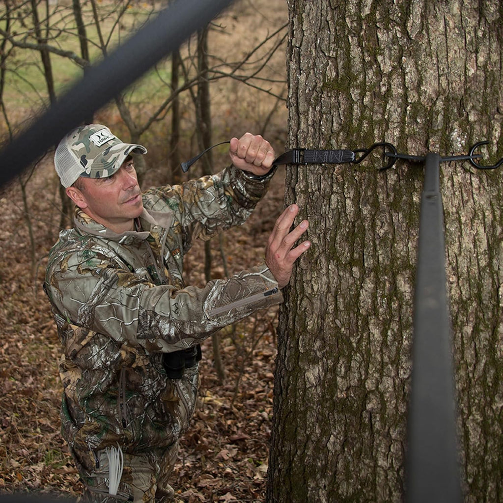 18' 2-Man Ladder Stand for Hunting Archery with 2 Seats N135558