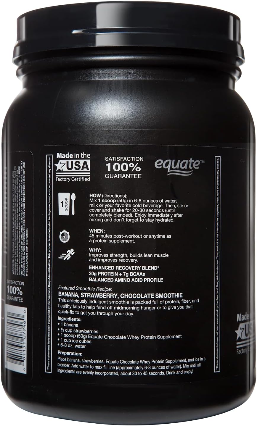 Whey Protein Supplement, Rich Chocolate, 32oz H442603