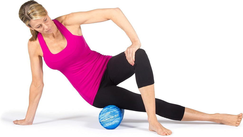 Soft Density Foam Roller for Physical Therapy, Pilates, Yoga, and Muscle Recovery - Blue 36" x 6" W624