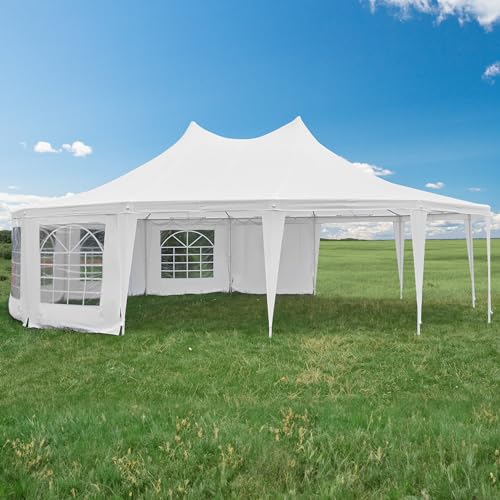 White Wedding Tent 29x23ft with Removable Sidewalls M73038