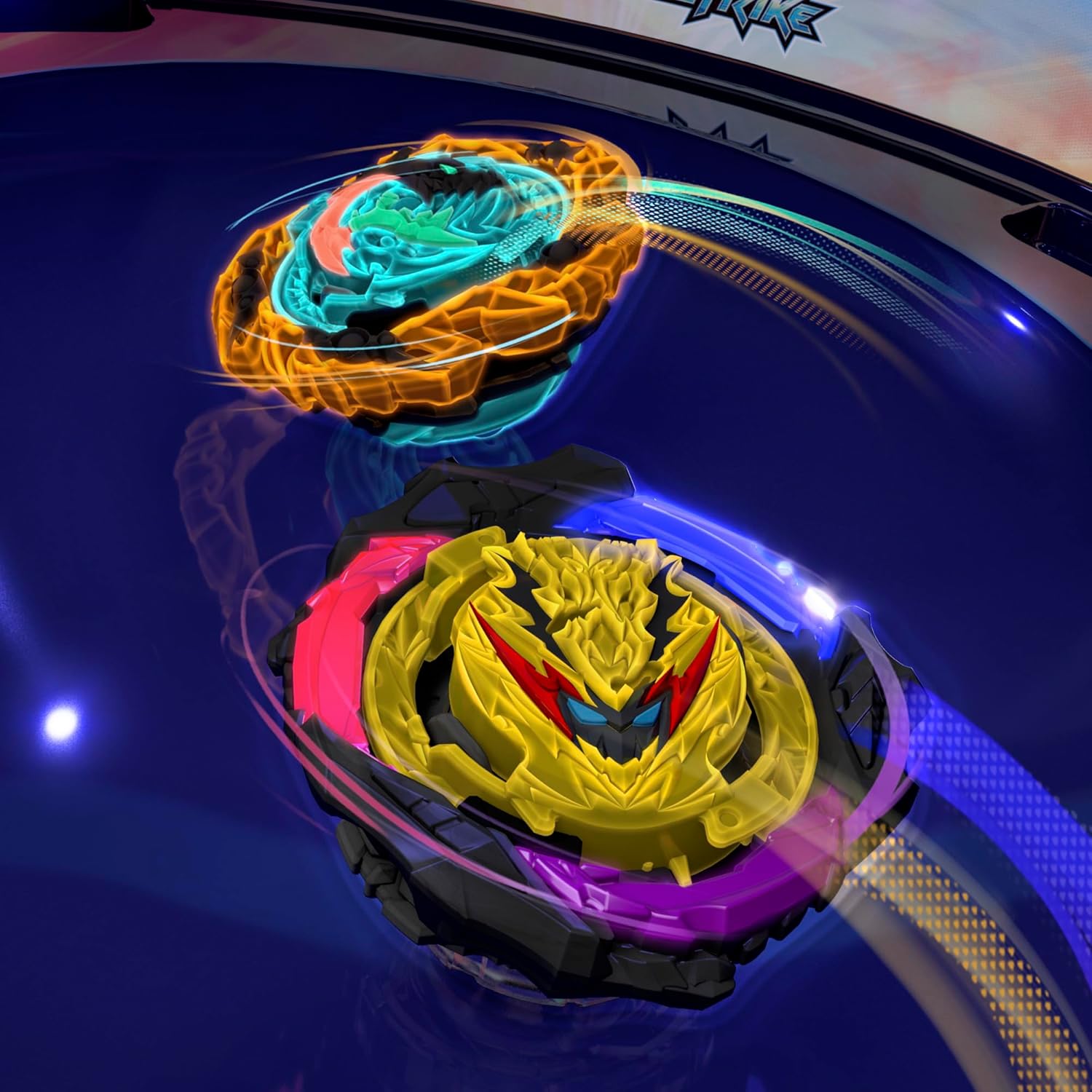 Spinning Tops Battle Set with Stadium and 2 Launchers, Toys for Ages 8 and Up E1571