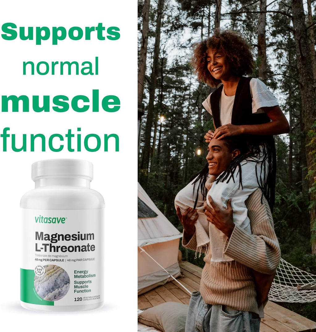 Magnesium L-Threonate 144mg, 120 Capsules A739