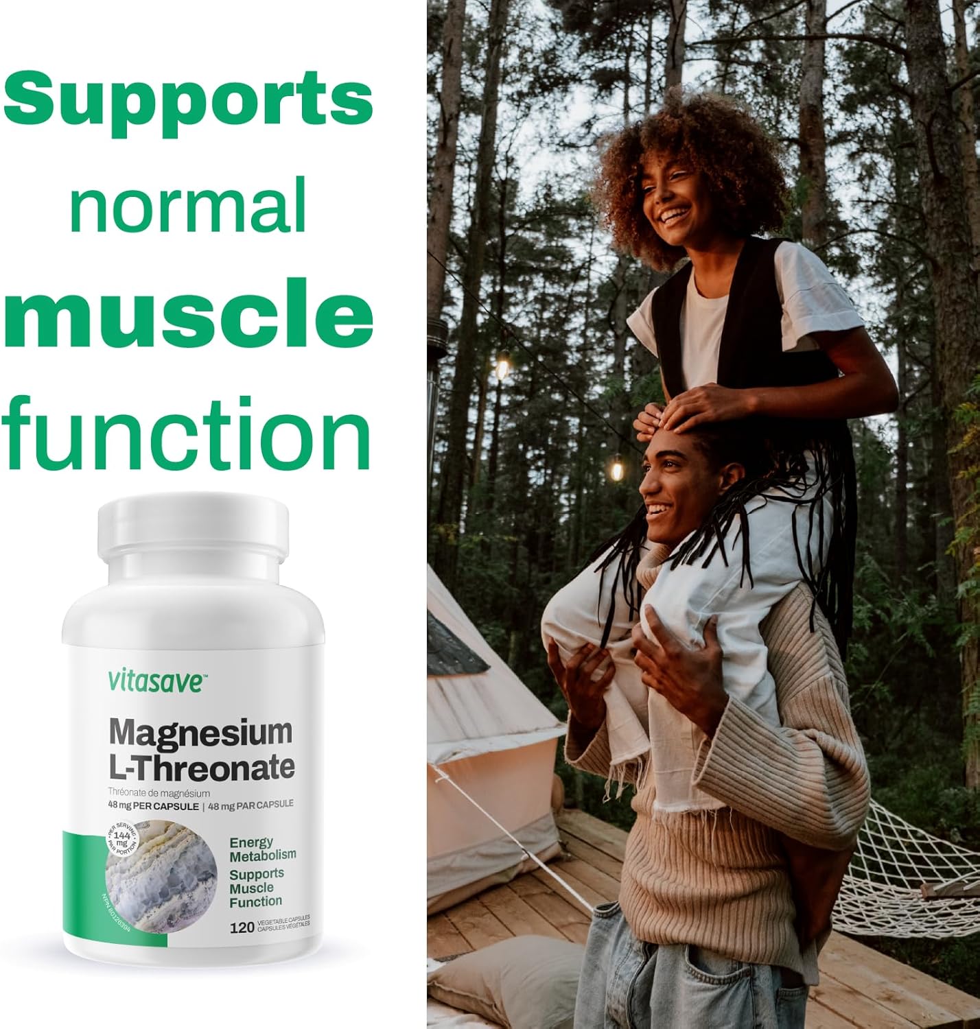 Magnesium L-Threonate 144mg, 120 Capsules A739