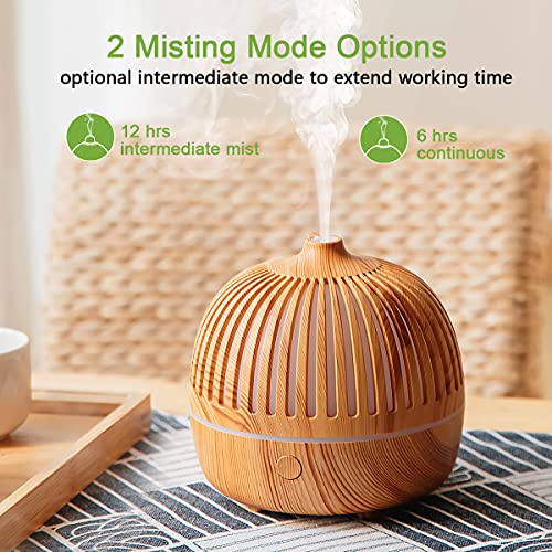 Wood Grain Ultrasonic Essential Oil Diffuser 30ml Portable Aromatherapy G821141