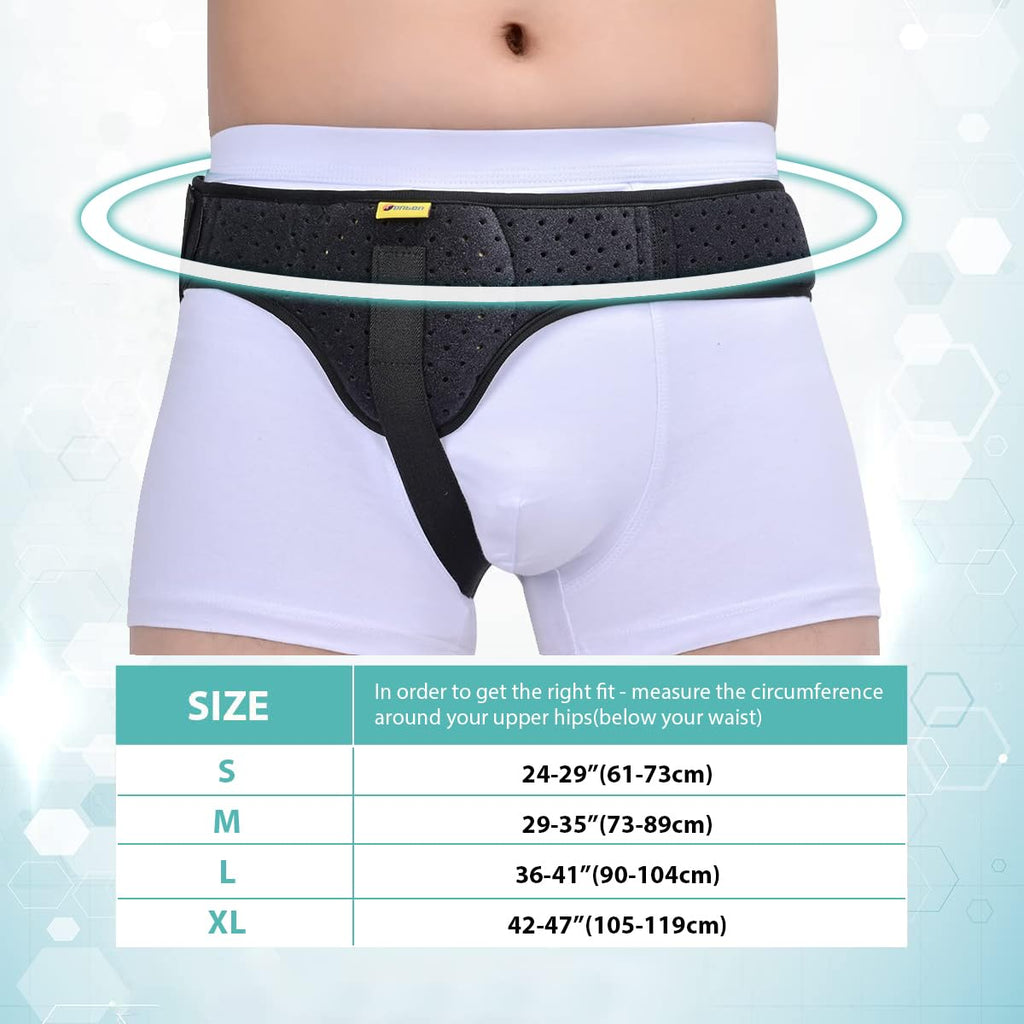 Hernia Belt Truss for Men and Women with Removable Compression Pads A849673