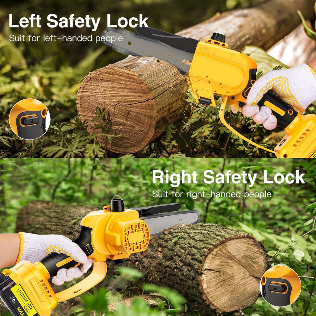 6 Inch Cordless Mini Chainsaw for Wood Cutting and Tree Trimming U478712