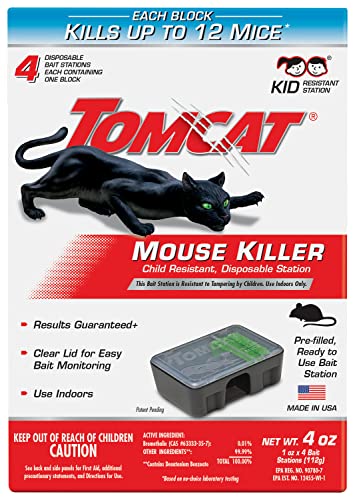 Disposable Mouse Bait Stations, Child Resistant, 2 Count X618