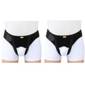 Tenbon Hernia Belt Truss for Single/Double Inguinal or Sports Hernia, Hernia Support Brace for Men for Women Pain Relief Recovery Strap with 2 Removable Compression Pads Comfortable Material (Small+M)