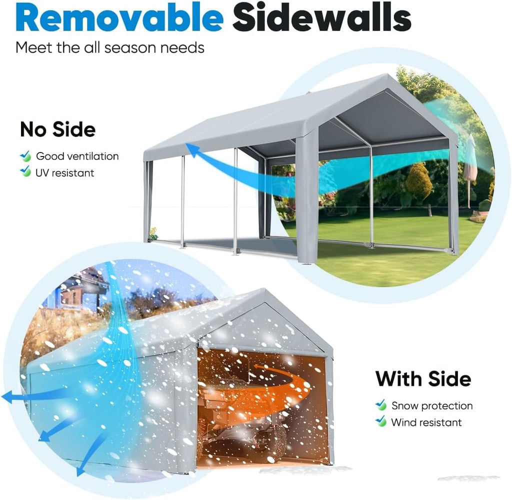 Heavy Duty Carport Car Canopy Galvanized Car Shelter Boat Shelter G134