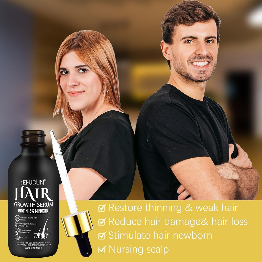 5% Minoxidil Hair Growth Serum for Men and Women D392