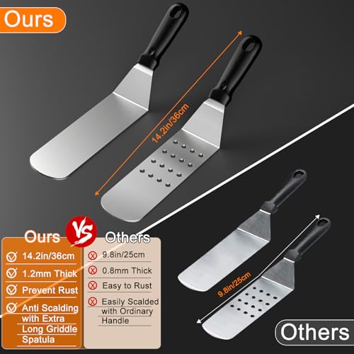 Flat Top Griddle Accessories Kit, 24Pcs Grilling Set with Scraper and Spatulas for BBQ M94933
