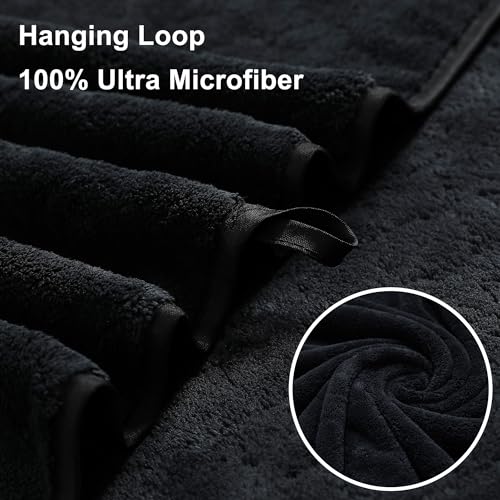 Extra Large Bath Towel Set of 8, 600GSM Microfiber Quick Dry Absorbent D7659