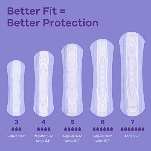 Adult Extra Heavy Long Incontinence Pads, 90 Count H6430