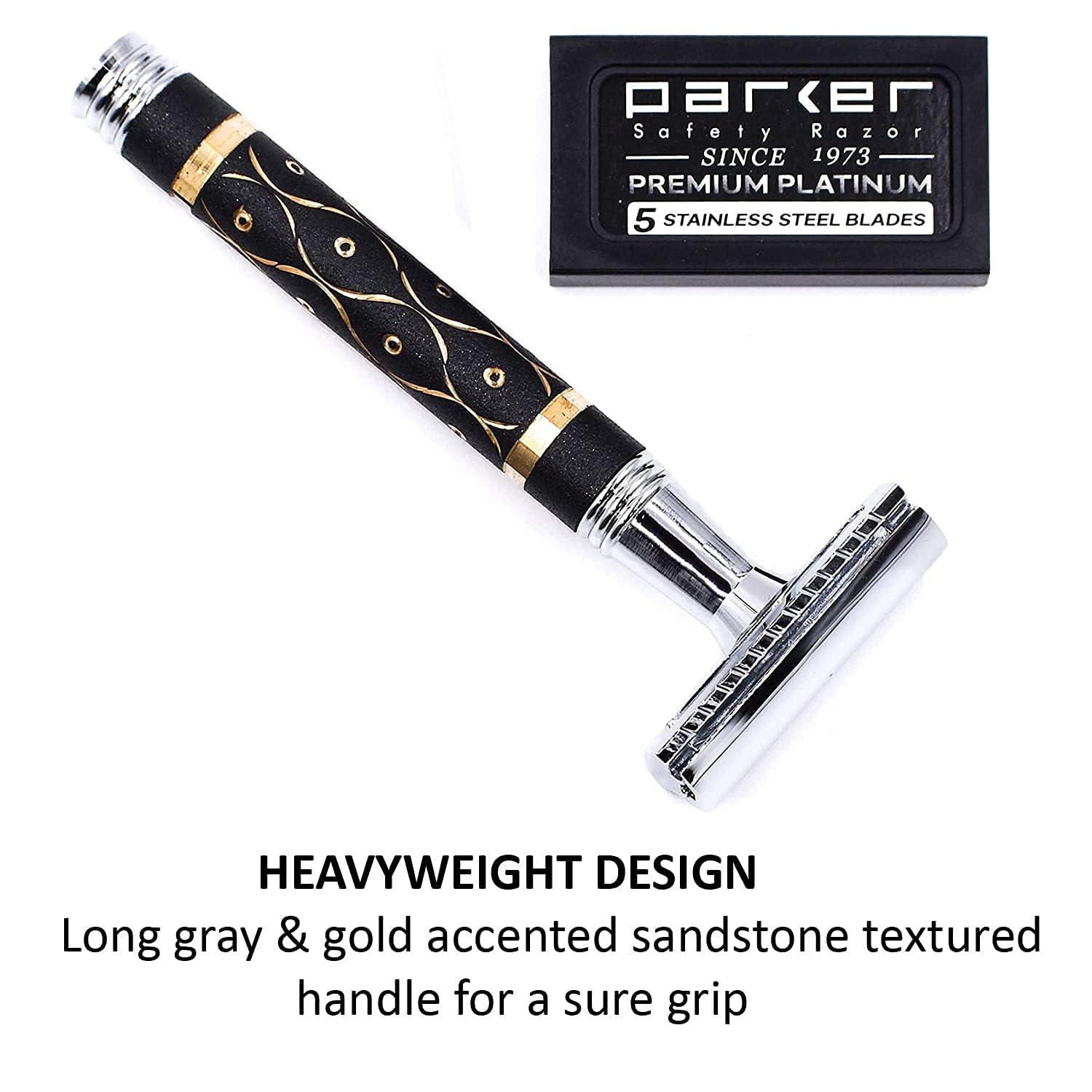 Double Edge Safety Razor with 5 Blade Refills P2915