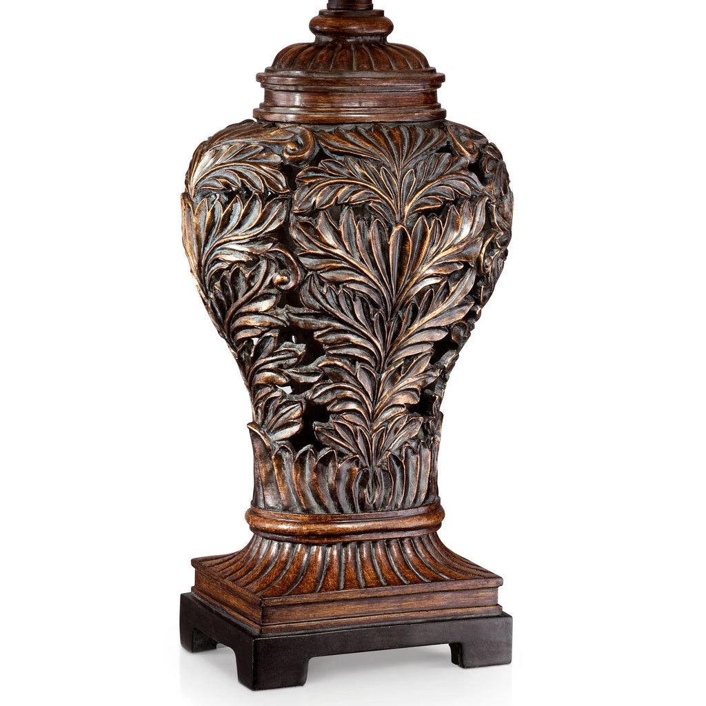 Table Lamps Set of 2, 32.5" Tall with Curling Leaves Design E135589