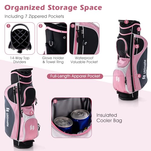 Women’s Complete Golf Club Set Right Hand with Cart Bag Y3277