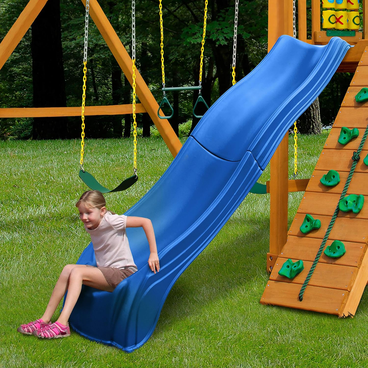 Plastic Wave Slide for 5' Decks, Blue R889