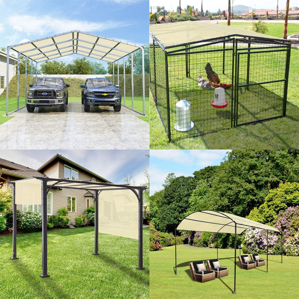 Waterproof Sun Shade Sail Straight Edge UV Block for Patio Garden E8985