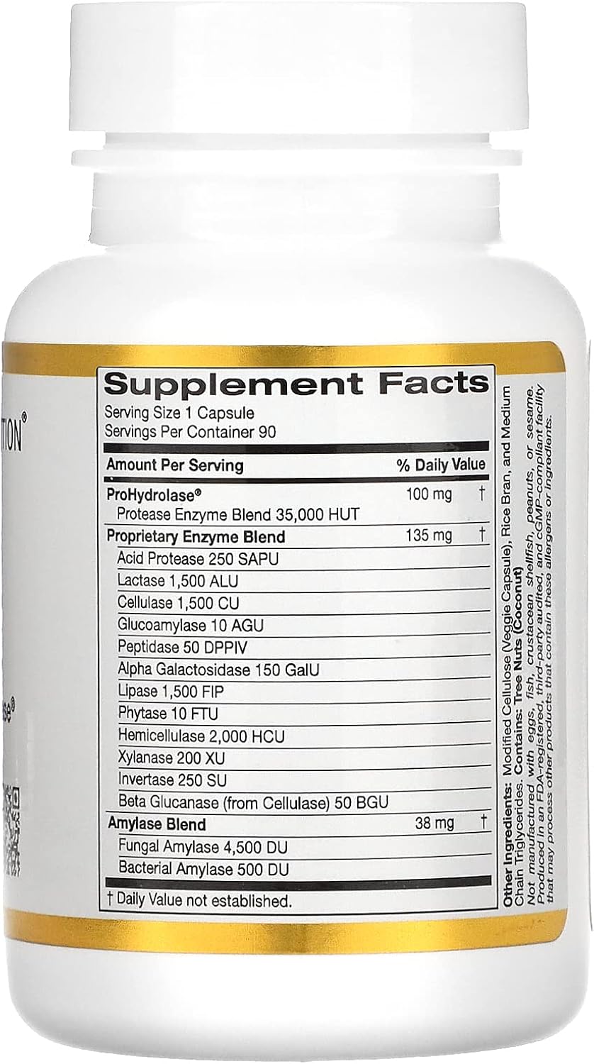 Digestive Enzymes, 90 Veggie Capsules W5223