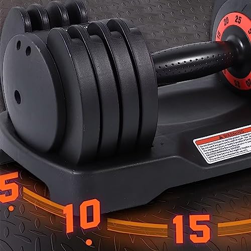 Adjustable Dumbbell Set 25/55LB with Anti-Slip Handle for Home Gym L104
