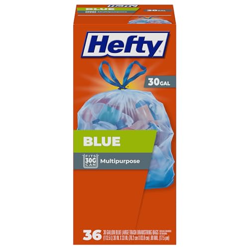 Hefty Clear Trash Bags, Clear, 30 Gallon, 36 Count