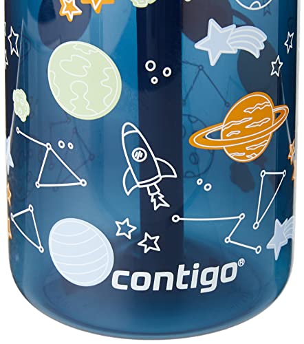 Kids Water Bottle with Straw, BPA-Free Stainless Steel, Leak-Proof F946