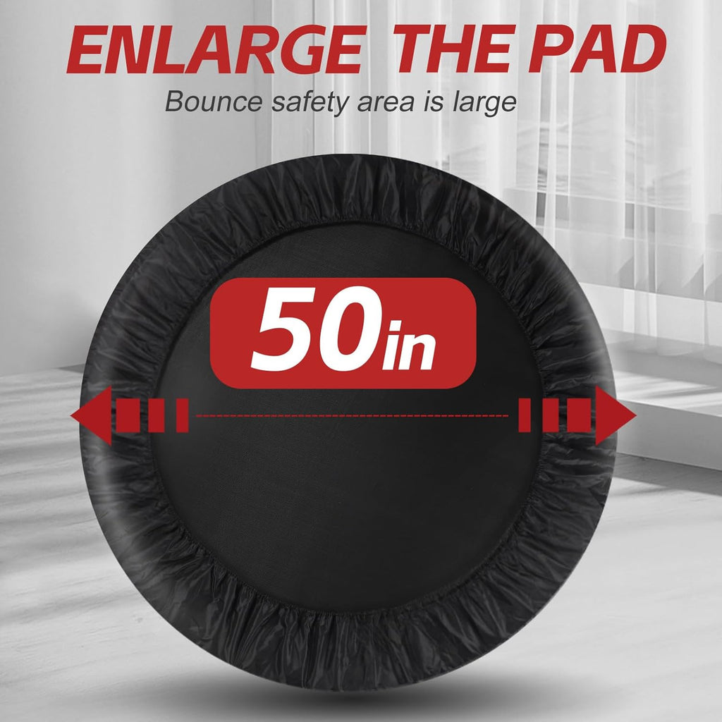 Foldable Mini Exercise Trampoline for Adults, 40/50 Inch Portable Fitness Trampoline T5436
