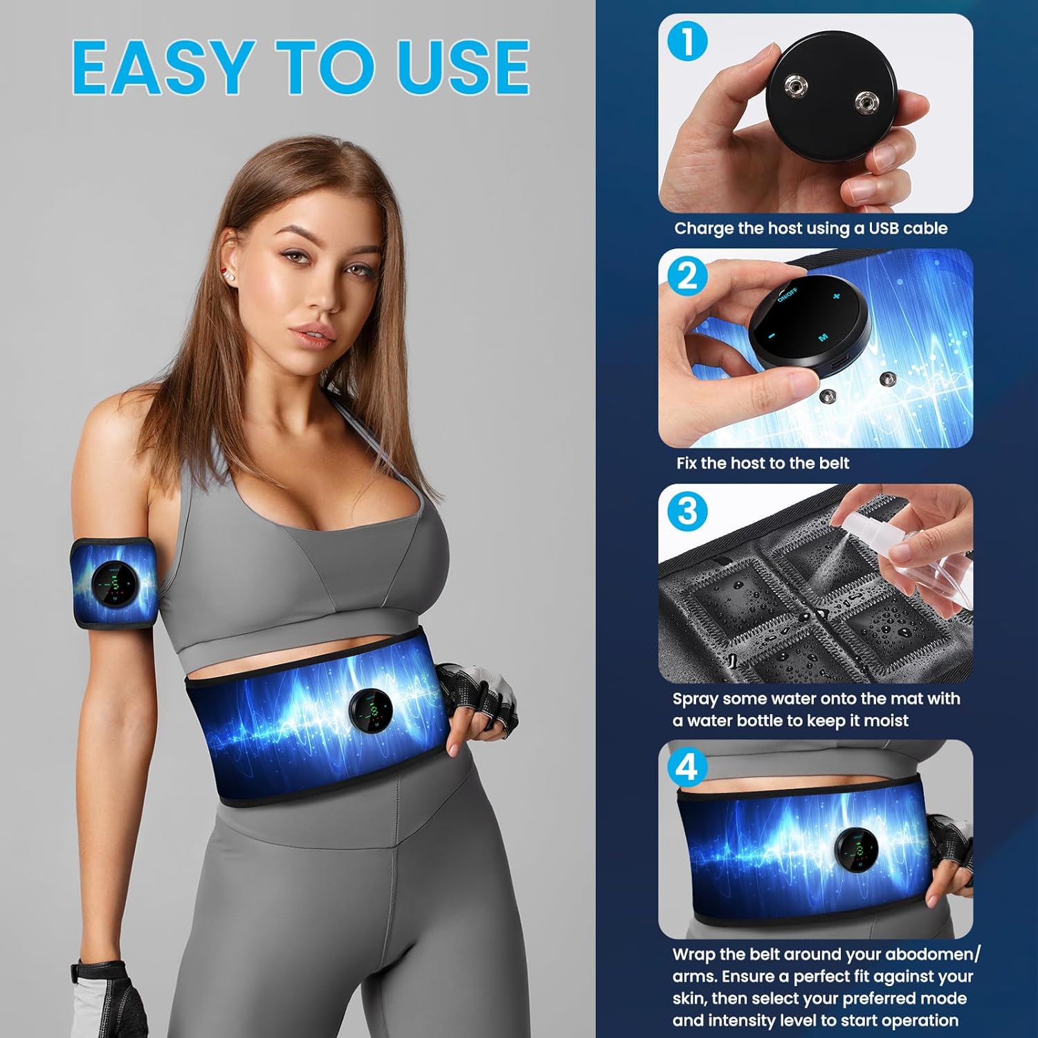 Ab Muscle Stimulator for Home Workout A4975