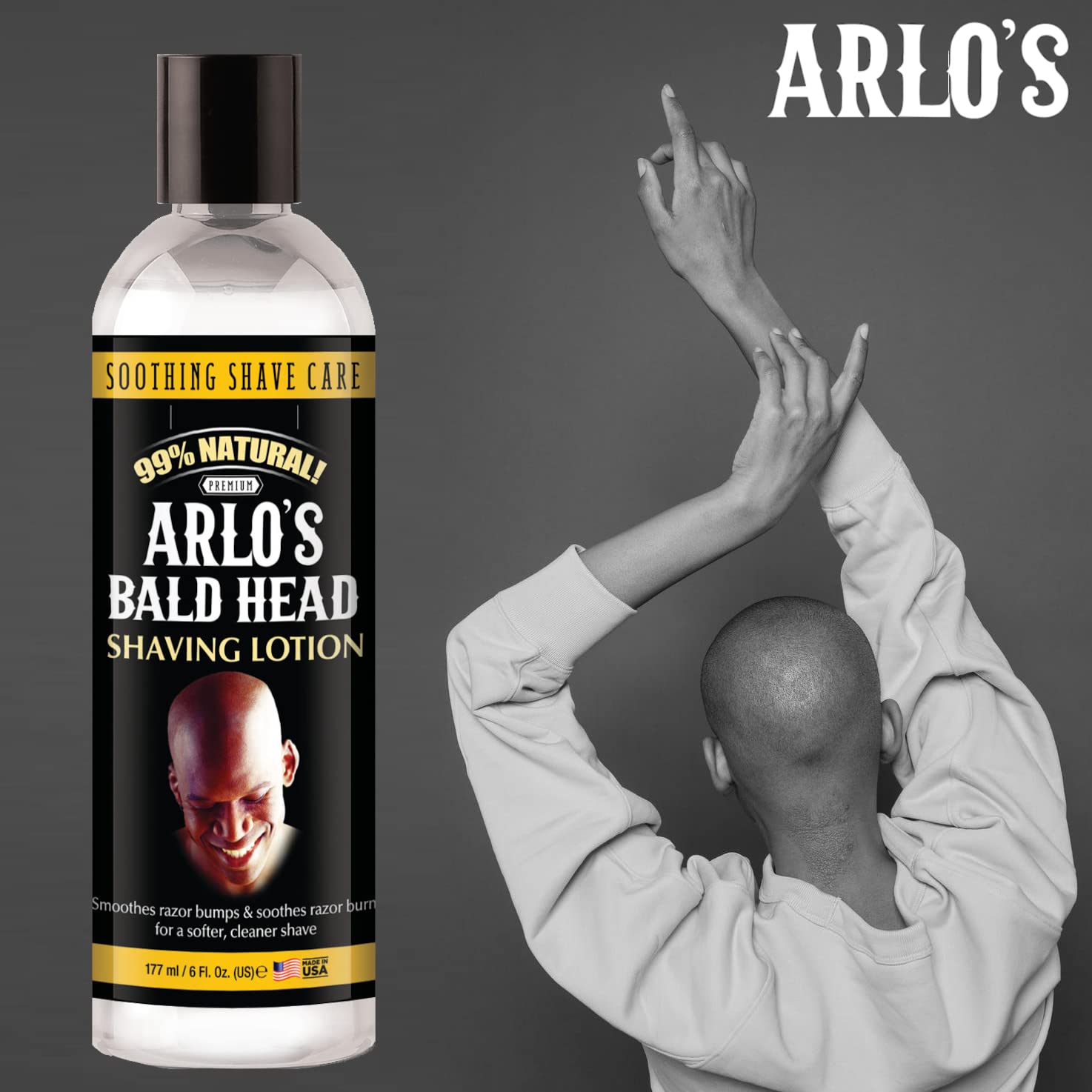 Bald Head Shaving Lotion 6 oz T6919