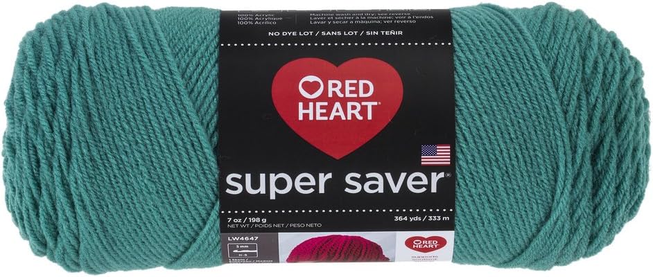 Red Heart Super Saver Yarn, Solid-Jade