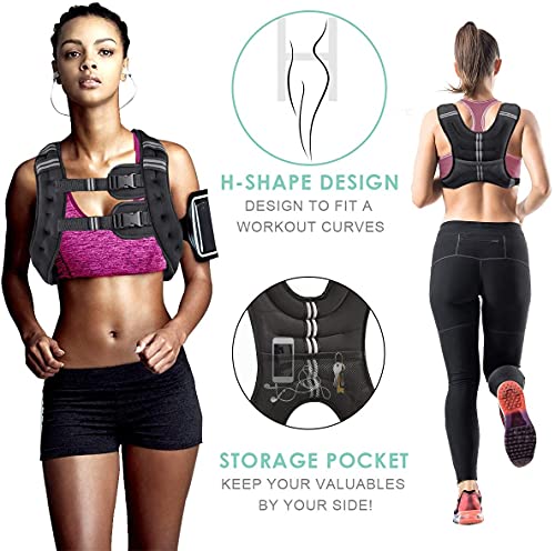 Weighted Vest for Training, Jogging and Cardio E435112