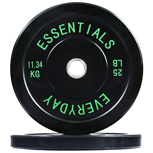 Black Olympic Bumper Plate Weight Plate with Steel Hub F12005