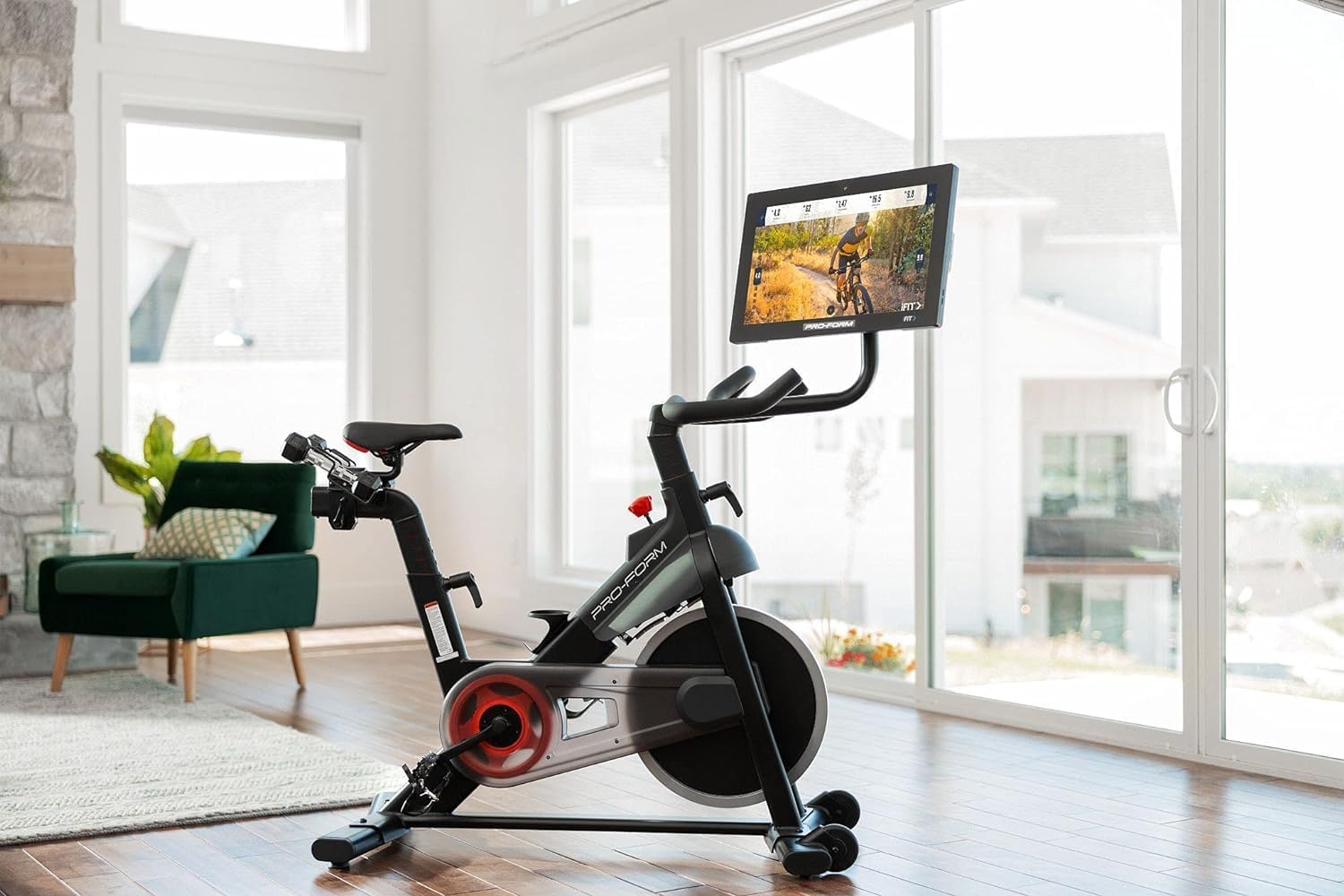 Exercise Bike with 22” HD Touchscreen and 24 Resistance Levels G29026