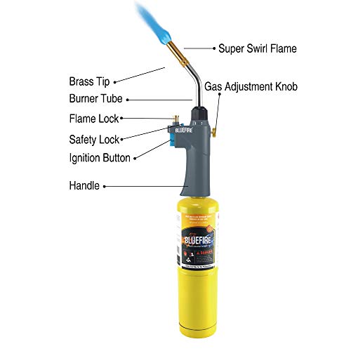 Heavy Duty Gas Welding Torch Head with Adjustable Swirl Flame Y515951