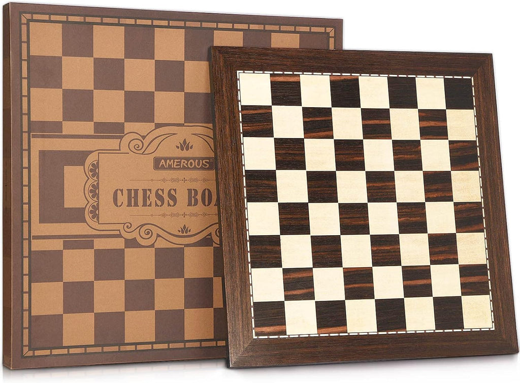19 Inch Wooden Tournament Chess Board with 2.0 Inch Squares M83407