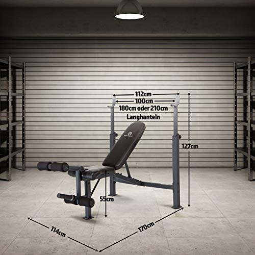 Olympic Weight Bench with Preacher Curl Pad and Leg Developer R7323